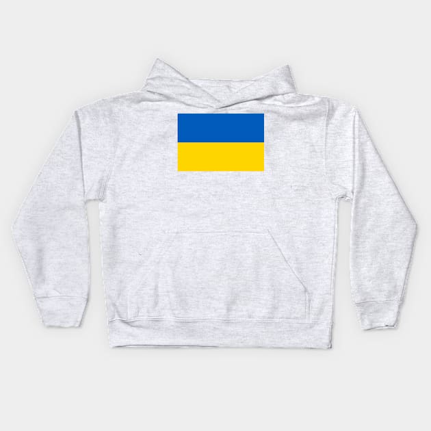 Flag of Ukraine Kids Hoodie by brigadeiro